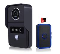 POAHNCU Campanello video intelligente, Videocitofono wireless, telecamera, wifi, videocitofono, for casa, smartphone, applicazione, 1080p per casa intelligente, casa, ufficio