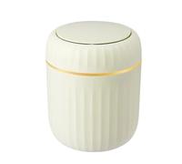 POAHNCU Cestino, Mini pattumiera da tavolo 2 pezzi con coperchio, per rifiuti, organizer per camera letto, scrivania, scatola di immagazzinaggio in plastica, forniture per la casa per il Bagno(Green)