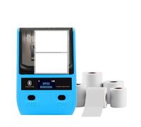 POAHNCU Etichettatrice, Stampante For Etichette Termiche Con Codice A Barre E BT Wireless Multifunzione DP30S,per casa, cucina, ufficio(Blue)