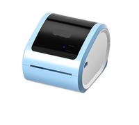 POAHNCU Etichettatrice, Stampante Termica For Etichette Wireless Bluetooth D520BT 4x6 For Spedizioni Di Piccole Imprese Pacchi BT,per casa, cucina, ufficio(Blue printer)