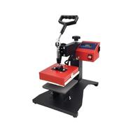 POAHNCU Macchina per Stampa a Caldo, Stampa A Caldo Mmachine Macchina per Trasferimento di Calore Pressa per Cappelli Piccola 15 * 15 Stiratura E Attrezzatura,per Pelle, Stoffa, Legno