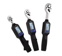 POAHNCU Misuratore di coppia con display digitale, 1 pezzo di chiave dinamometrica elettronica ad alta precisione, grande coppia di torsione piccola, testa a cricchetto regolabile, strumento di