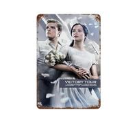 POALXFGB Poster del film Hunger Games che cattura il fuoco decorazione da parete arte metallo latta poster moderno decorazioni bar 30 x 20 cm