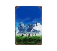POALXFGB Poster del gioco Xenoblade ChroniclesWall Decor Art Metal Tin Poster Modern Bar Decorations30x20cm
