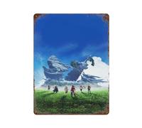 POALXFGB Poster del gioco Xenoblade ChroniclesWall Decor Art Metal Tin Poster Modern Bar Decorations40x30cm