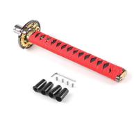 POANBCGY Pomello Del Cambio Universale Per Spada Samurai Da 260 Mm Pomello Del Cambio Per Coltello Katana Samurai Con Adattatori LC101589 Parti Di Ricambio(Red with Black)
