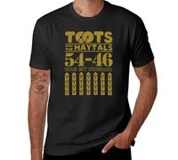 POAtuNAT Toots And The maytals T-Shirt Black t Shirt Short t-Shirt t Shirt Man Mens t Shirts Casual Stylish 1 Black XXL