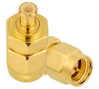 POBADY 2 adattatori da SMA maschio a MCX maschio, 50 Ohm SMA a MCX RF, adattatore coassiale per antenna 4G LTE WiFi WLAN Wireless GPS System