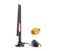 POBADY Antenna 4G RP SMA Connettore Maschio Omnidirezionale 4G Router Esterno Full-Band Pieghevole Colla Stick Antenna 12 dBi Alto Guadagno con Base Magnetica Cavo RG174 3M