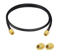 POBADY Cavo di prolunga per antenna SMA maschio a SMA maschio a SMA Cavo antenna WLAN RG58 0,9 m/1M per rete wireless WiFi 2G 3G 4G Antenna Router GSM Bluetooth WLAN LAN LAN
