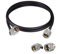 POBADY PL 259 Cavo Ponticello UHF Maschio PL-259 a UHF Maschio PL-259 Angolo retto Basso Perdita Digitale Cavo coassiale RG58 3FT/1M per Walkie Talkie HAM & CB Radio SWR Meter Analizzatore Antenna