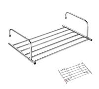 Pobbycrafm Stendino da Balcone Stendino da Termosifone Stendino Allungabile Stendino Salvaspazio Pieghevole Stendibiancheria Retrattile extendable 76~137cm