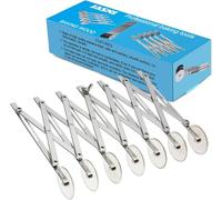 pobowlgarls Tagliapizza in acciaio inox per uso alimentare, multi-rotella, divisore per impasto, coltello da pasticceria (7, ruota)