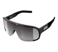 POC Aspire Mid - Occhiali sportivi per ciclisti con il massimo comfort e visione, Uranium Black/Clarity Road/Partly Sunny Gold, Einheitsgröße
