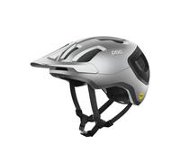 POC axion race mips Casco MTB (Nero Uranio/Argentite Argento Opaco) Unisex XSM