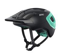 POC Axion Spin, Casco da Bici, XL-XXL (59-62 cm), Nero/Verde (Uranium Black/Fluorite Green Matt)