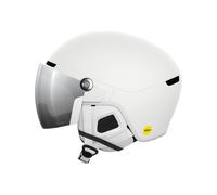 POC - Casco da sci con visiera integrata - Obex Visor Hydrogen White/Clarity Universal/Partly Sunny/Silver - Taglia 55-58 cm - Bianco