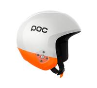 POC - Casco da sci - Skull Dura X MIPS Hydrogen White/Fluorescent Orange - Taglia 55-58 cm - Bianco