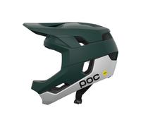 POC - Casco integrale da MTB - Otocon Race Mips Pargasite Green Matt/Hydrogen White Matt - Taglia 51-54 cm - Verde