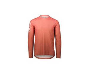 Poc essential mtb lite long sleeve jersey coral