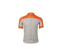 Poc essential road logo short sleeve jersey grey orange