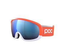 POC Fovea Mid Clarity Comp + - Optimale Skibrille für den Wettkampf, Fluorescent Orange/Spektris Blue