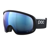 Maschera POC Fovea nero con lente Clarity Highly Intense Partly Sunny Blue