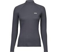 POC Layer Merino Mock Neck Jersey, maglia termica, donna, grigio scuro 42(XL) Sylvanite Grey