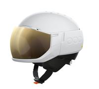 Casco POC Levator MIPS bianco con lente a specchio Clarity Comp Low Light - XL-XXL