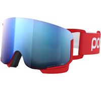 Maschera POC Nexal rosso con lente Clarity Partly Sunny Blue