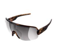 POC Occhiali da sole Aim - Occhiali sportivi per ciclisti con il massimo comfort e la migliore visibilità, Tortoise Brown/Clarity Road/Sunny Silver, Taglia unica