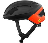 POC Casco da ciclismo unisex per adulti Omne Air MIPS, Uranium Black Opaco/Fluorescent Orange Opaco, L