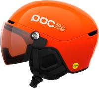 POCito Obex Visor, casco da sci con visiera, junior, florescent orange 48-52cm Fluorescent Orange