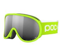 Maschera POC POCito Retina verde con lente Clarity Partly Sunny Silver bambini