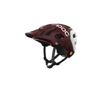 POC tectal race mips casco da mountain bike (Garnet Red/Hydrogen White Matt) Unisex SML