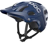 Poc Unisex Adulto Tectal Casco Da Bici, Casco Da Trail, Enduro E All Mountain, Leggero, Ventilato, Protettivo E Sistema Di Regolazione, Lead Blue Matt, S, 51-54 cm