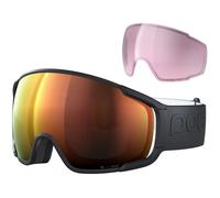 POC - Maschere da sci - Zonula Uranium Black/Partly Sunny Orange - Nero Nero