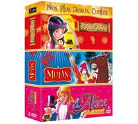 Pocahontas Mulan Alice au pays des merveilles DVD Coffret NEUF