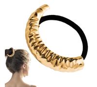 Pocci Di Capelli In Metallo Per Code Di Cavallo - 1,57x1.57in Porta Della Coda Di Cavallo In Lega | Cuffia Pony Elegante Elastico Cuffia Cravatta Per Le Trecce Colpi Di Scena Per I Capelli Ricci