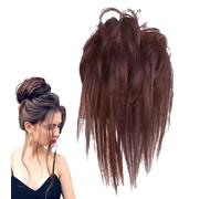 Poccolo di capelli del panino, pannello per estensione per capelli | Wig di costume elegante regolabile elastico,Fanti disordinati naturali, estensioni dei capelli coda di cavallo per uscire,