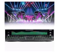 POCDOKYZ Equalizzatore Digitale a 31 Bande, EQ Grafico Stereo con Analizzatore di Spettro, Bluetooth 5.4 e Decodifica Ottica/Coassiale, Riduzione del Rumore, for Studio, Palco, DJ, Karaoke
