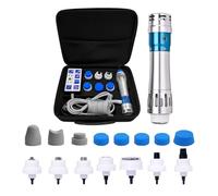 POCDOKYZ Macchina portatile per terapia ad onde d'urto elettromagnetiche - 7 testine massaggianti per alleviare il dolore e rilassare i muscoli, massaggio dei meridiani,Natural