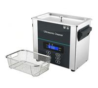 POCDOKYZ Pulitore ad Ultrasuoni 40kHz con Funzione di Degasaggio, Timer Regolabile 0-60 Min e Temperatura RT-100°C, for Gioielli, Parti Metalliche, Occhiali, 2L