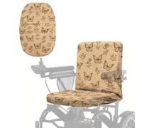Poceacles Coprisedile per scooter per attività all'aperto, per sedia a rotelle, resistente per tutte le stagioni, protezione da sole, raggi UV, polvere, universale, stampa floreale retrò con farfalle