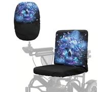 Poceacles Coprisedile per scooter per attività all'aperto, resistente per sedia a rotelle, protezione per tutte le condizioni atmosferiche, protezione da sole, UV, polvere, universale, con fascia