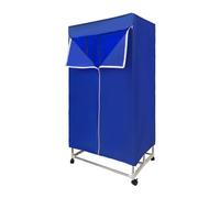 pochcicou Asciugatrice elettrica, 220 V, 1200-1500 W, con ruote, portata 30 kg, funzione timer, stendibiancheria portatile, colore: blu
