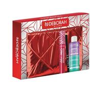 Deborah Pochette Kit Make Up N.03 9924 – Foderata rosso – 3 mascara, matita bifasico, melograno