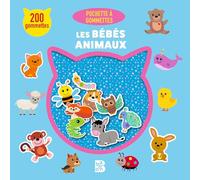 Pochette à gommettes: Les bébés animaux 200 gommettes 3-4 Ans