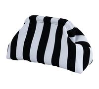 Pochette a maglia 31 x 17 x 13 cm | Pochette da spiaggia da donna in tessuto di nylon poliestere motivo a colori blocco, chiusura lampo, bacio borsa da spiaggia da sera matrimonio regalo, bianco