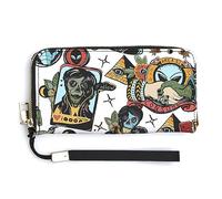 Pochette a portafoglio con cinturino da polso, sottile, con motivo Space Invaders, per uomini e donne, Stile:, 20.0*10.5cm, MHXYZHW